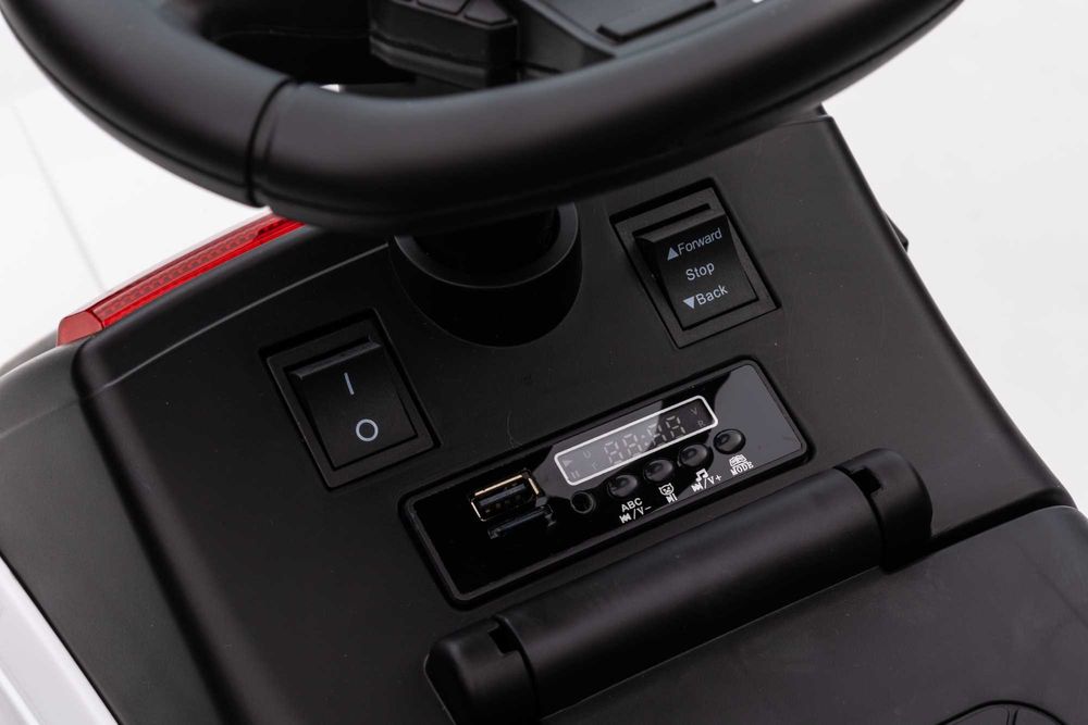 Masinuta de politei 2in1 electrica BJ993D 30W 6V cu BT USB port #White