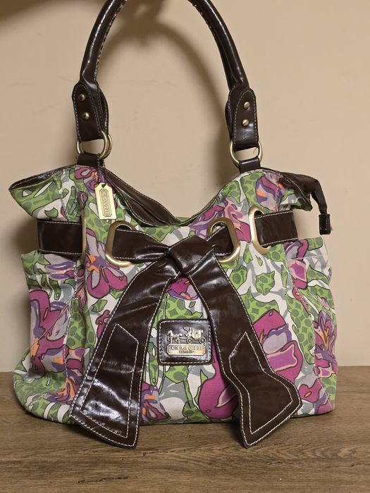 Coach дамска многоцветни чанта