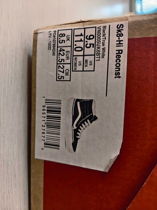 кроссовки Vans SK8-hi reconst