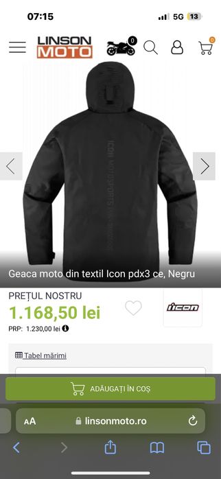 Geaca moto Icon PDX3