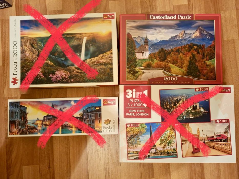 Puzzle 1000, 1500, 2000 piese