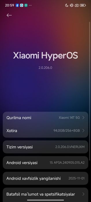 Xiomi 14T 5G 12+12/256gb