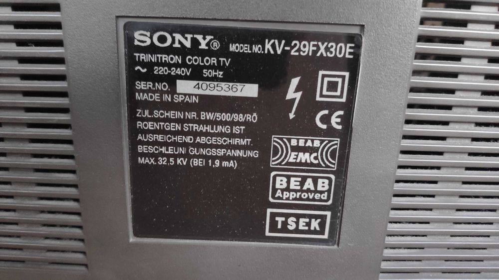 TV CRT Sony KV-29FX30E