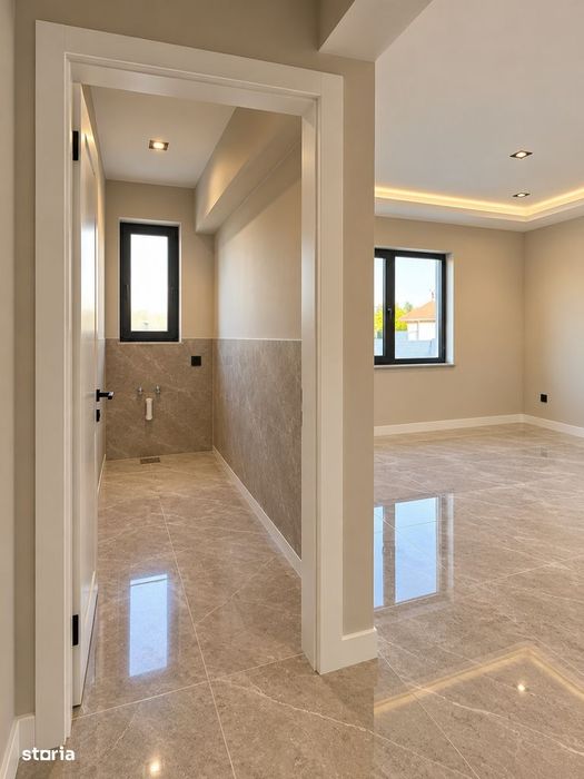 Casa individuală, 4 camere, 2 grupuri sanitare, camera tehnică, terasa