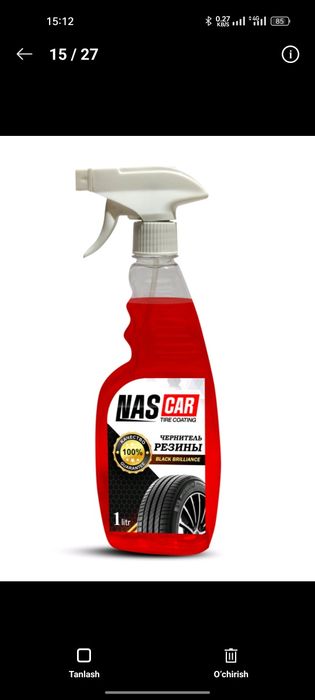 Avtomobillar uchun shinalarni qoraytiruvchi vosita