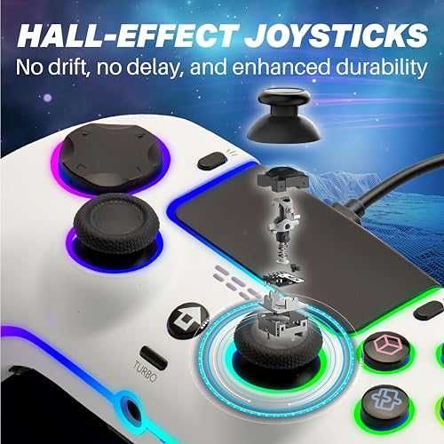 Nitho NOVA RGB контролер за PS5/PC Hall Effect