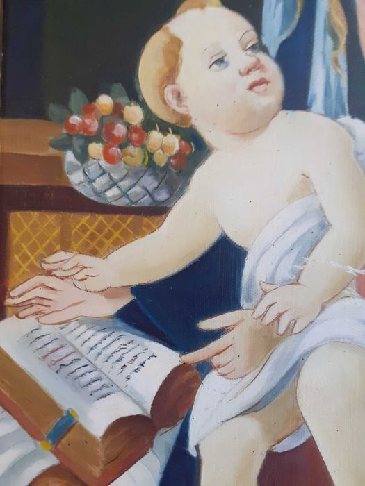 tablou pictura reproducere Botticelli 33/45 cm