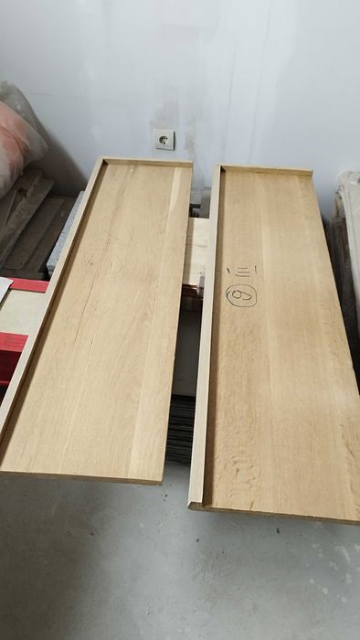 Дъбов плот - дъбови стъпала 5бр 118,5/ 34/ 2 избелен дъб