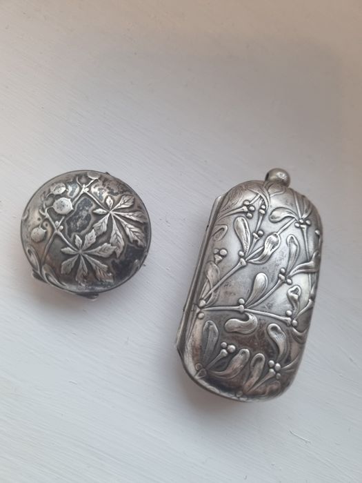 Port-monede argint art-Nouveau