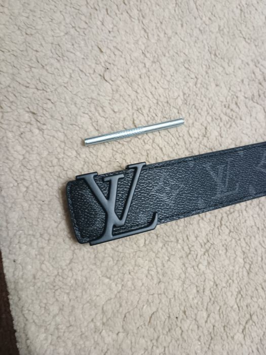 Curea Stil Louis Vuitton Monogram Eclipse - Negru Mat