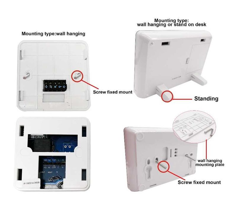 Termostat smart HYSEN HY09RF-WiFi-RF Tuya, incalzire gaz
