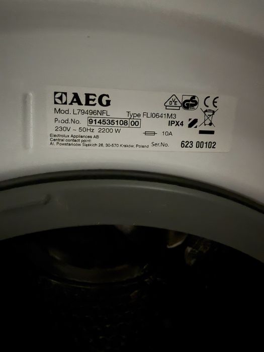Пералня АЕГ lavamat protex plus работеща