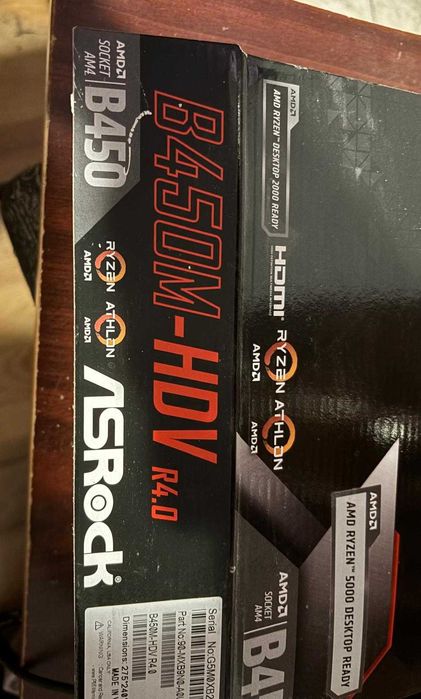 Placa de baza ASRock B450M-HDV R4.0 + AMD Ryzen 3 4100 3.8GHz