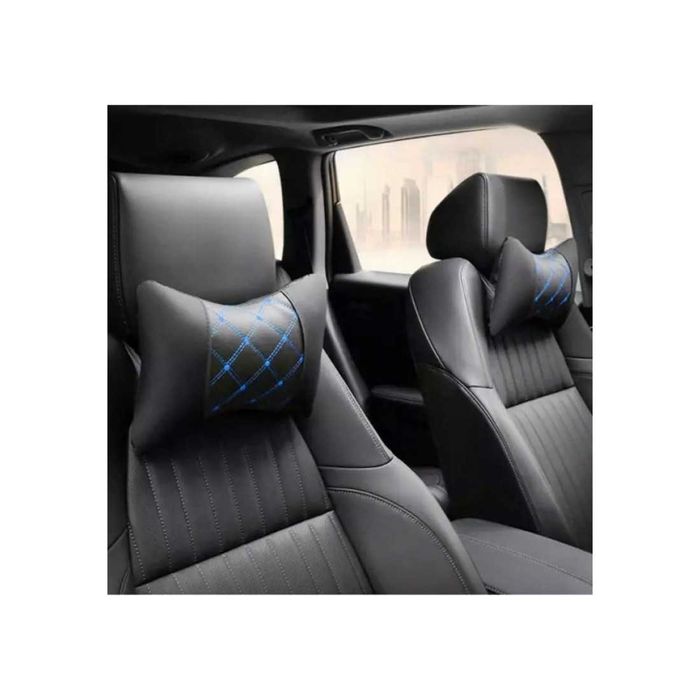 Set 2 perne tetiere universale auto culoare Negru cusaturi diverse