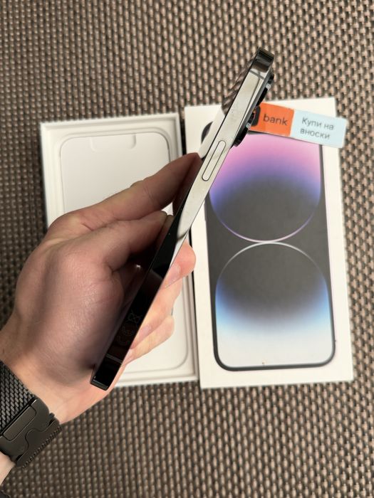 Като нов*Iphone 14 Pro Max*ЛИЗИНГ  17€/м 128GB айфон 14 про макс Space gray