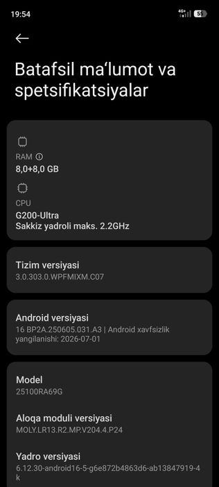 Xiaomi note15pro 4G