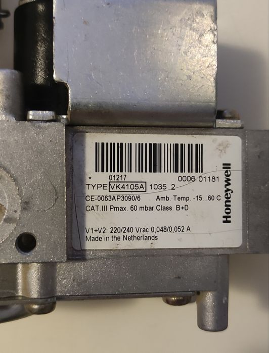 Vana gaz Honeywell VK4105G, VK4105M, VK4105A