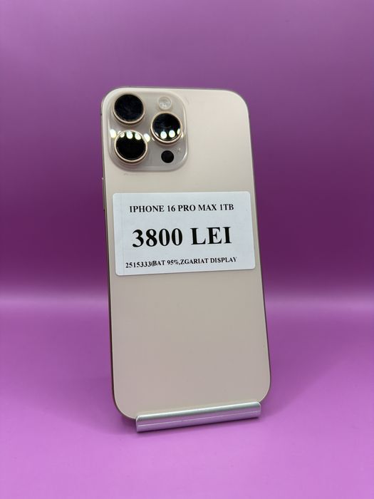 Iphone 16 pro max 1TB •Matei Amanet Margeanului• 25153