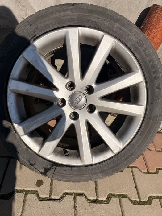 Vand/schimb jante audi 5x112 r17 cu anvelope de vara