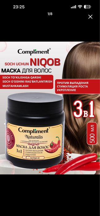 Sochlaringiz sogʻlomligi uchun albatta harid qiling