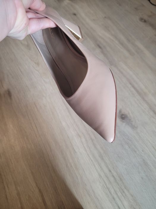 Pantofi piele, Aldo, culoare Nude, stare ca noi, marime 38,5