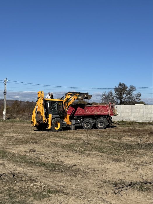 Inchiriez bascula + buldo-excavator