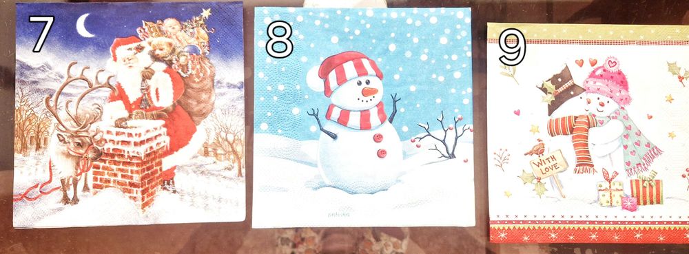 Коледни салфетки