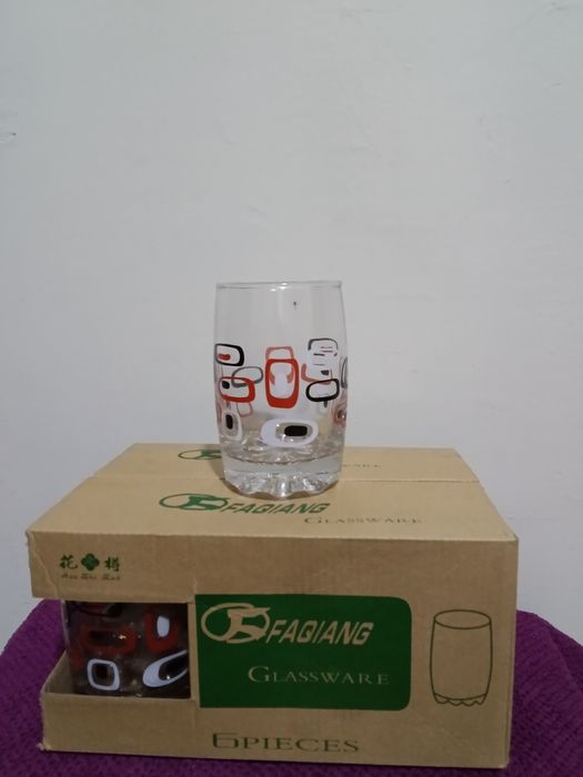 стаканы с рисунком из стекла