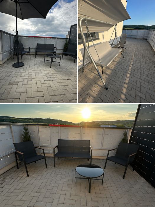 Apartament NOU,Terasă panoramică 54 mp,View spre Hoia Dealurile Clujului,Parcare  subterana, 15 min Untold,Prima inchiriere