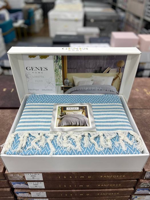 Турецкий плед в подарочной сумке