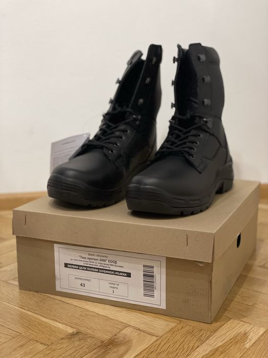 Кубинки, мъжки, естествена кожа, 43 размер, чисто нови