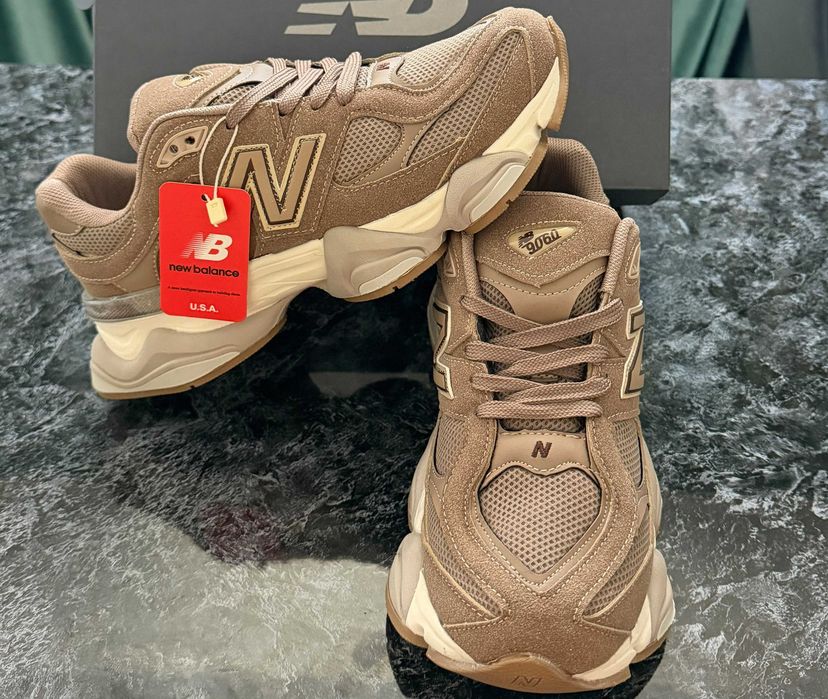 Adidasi New Balance 9060 unisex | Baieti | BEJ-MARO | Mushroom