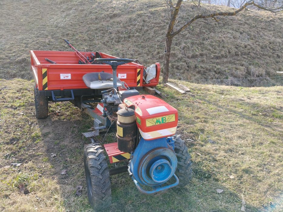 Motoagricola 4x4 MB cu remorca basculabila