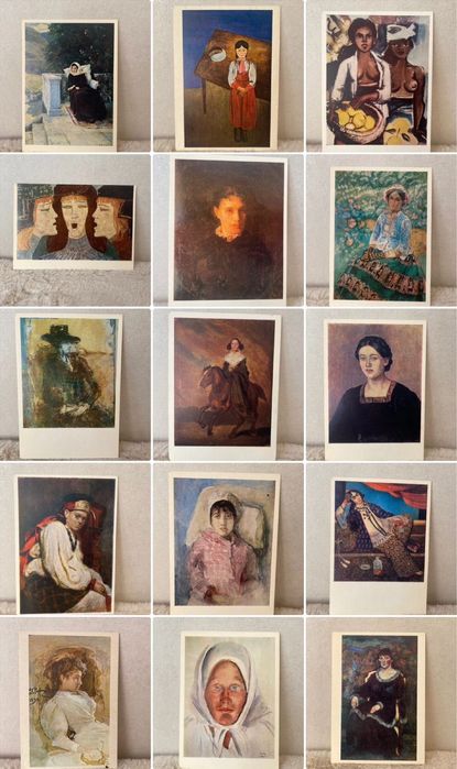 Открытки СССР девушки женщины