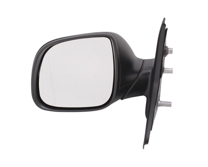 Oglinda exterioara Vw Transporter, Multivan (T5), 10.2009-2015 , partea Stanga, culoare sticla crom, sticla asferica , cu carcasa neagra, reglare manuala, 7E1857507BS