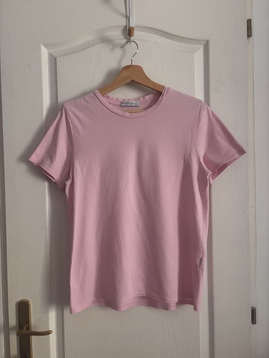 Tricou basic roz Stradivarius M