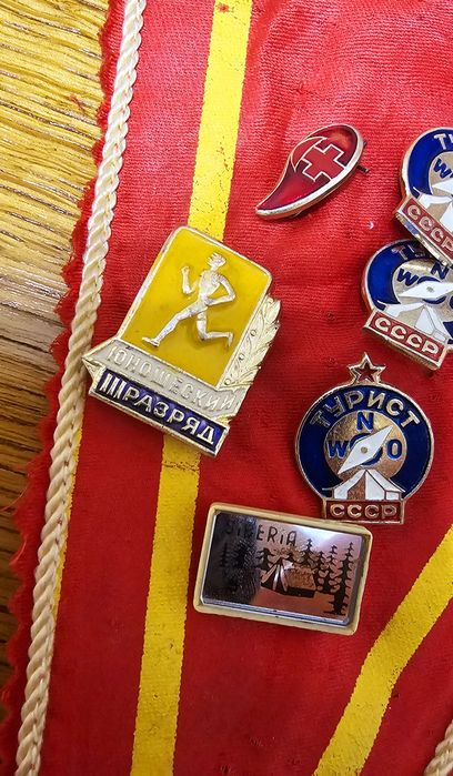 Вымпел Олимпиада СССР со значками