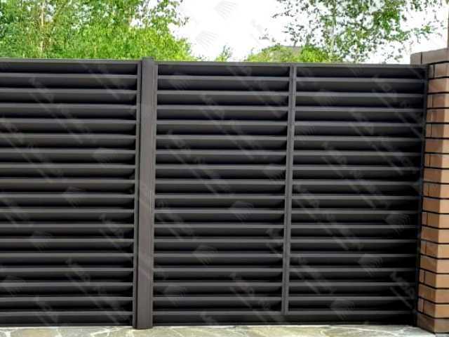 Забор жалюзи еврожалюзи