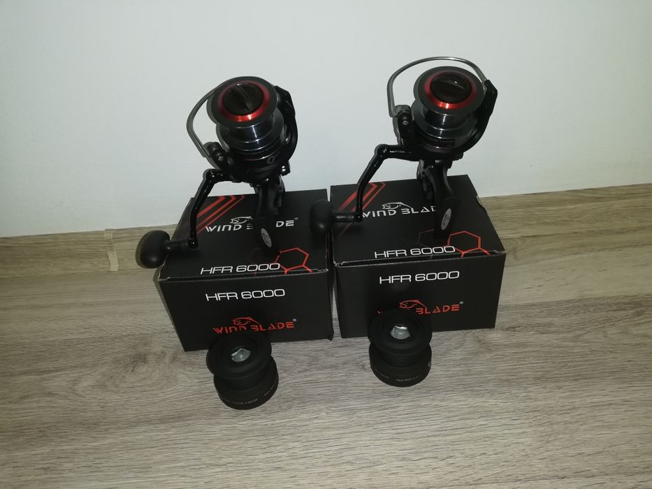 Set 2 Mulinete WindBlade HFR 6000 cu BaitRunner 10+1 Rulmenti