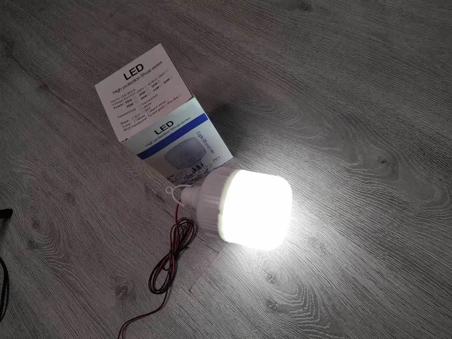 BEC LED Camping, Pescuit de 12V / 28W cu Clips de Prindere, Clestisori