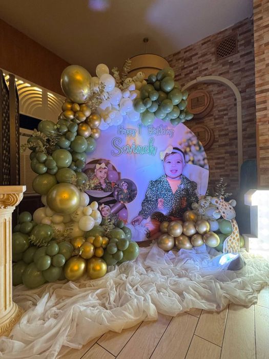 Детское оформление на годик.