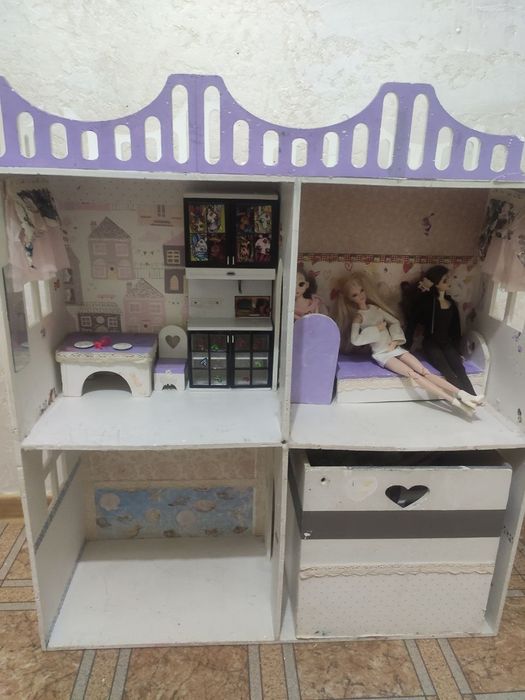 Большой домик для кукол 30 см (Барби)