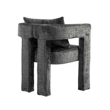 NOU Scaun-fotoliu M-form, gri, catifea