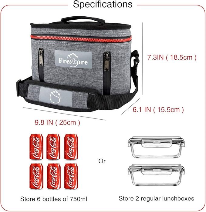 Freshore 7-литрова висококачествена сгъваема хладилна чанта