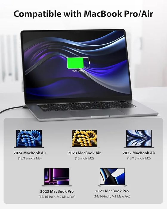 140W usb C to Mag Safe 3 MacBook - cablu incarcare MacBook