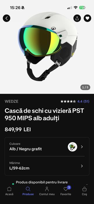Viziera s3 wedze Pst550/950