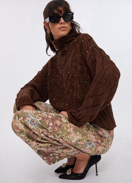 Цветни дамски дънки Liu Jo с финни камъни