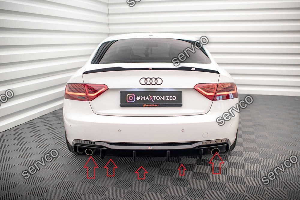 Difuzor bara spate Audi A5 Sportback 8T 2011-2016 v47 - Maxton Design