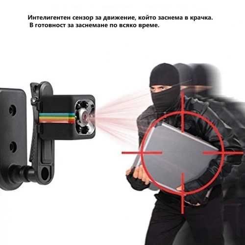 Малка камера DVR с нощно виждане и сензор за движение, Шпионска камера