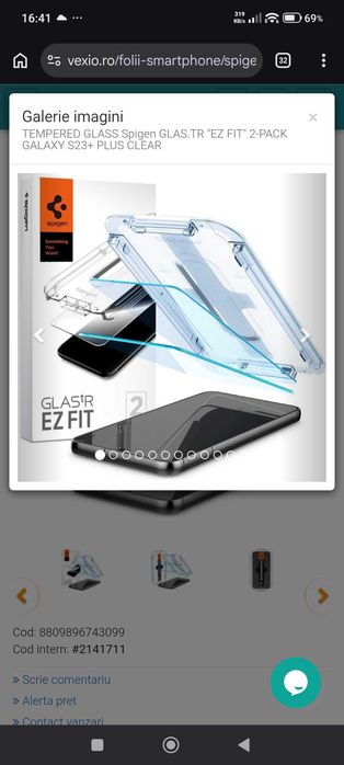 Set folie sticla GLAS.TR "EZ FIT Samsung s23+